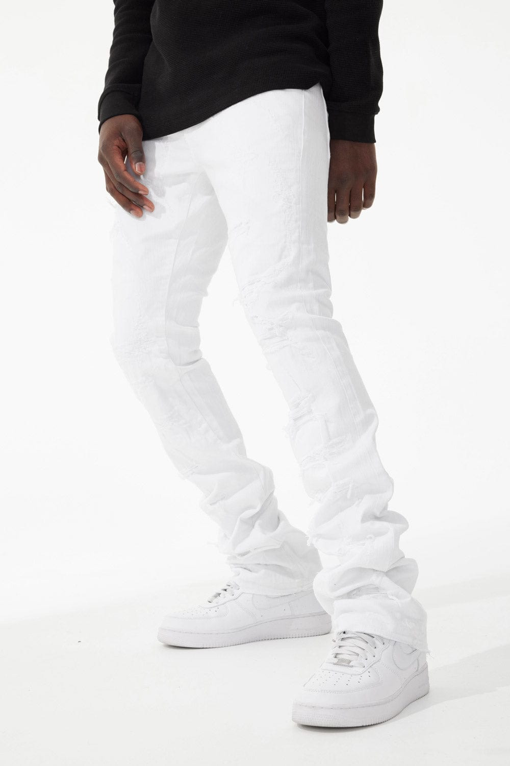 Jordan Craig Martin Stacked Santorini Denim — White