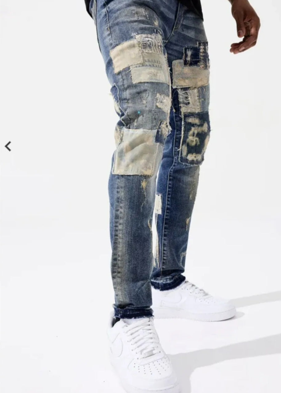 Jordan Craig Sean Fit Dreamweaver Denim Jeans (Studio Blue) U