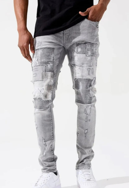 Jordan Craig Sean Fit Dreamweaver Denim  Super Stretch Jeans (Arctic Grey)U
