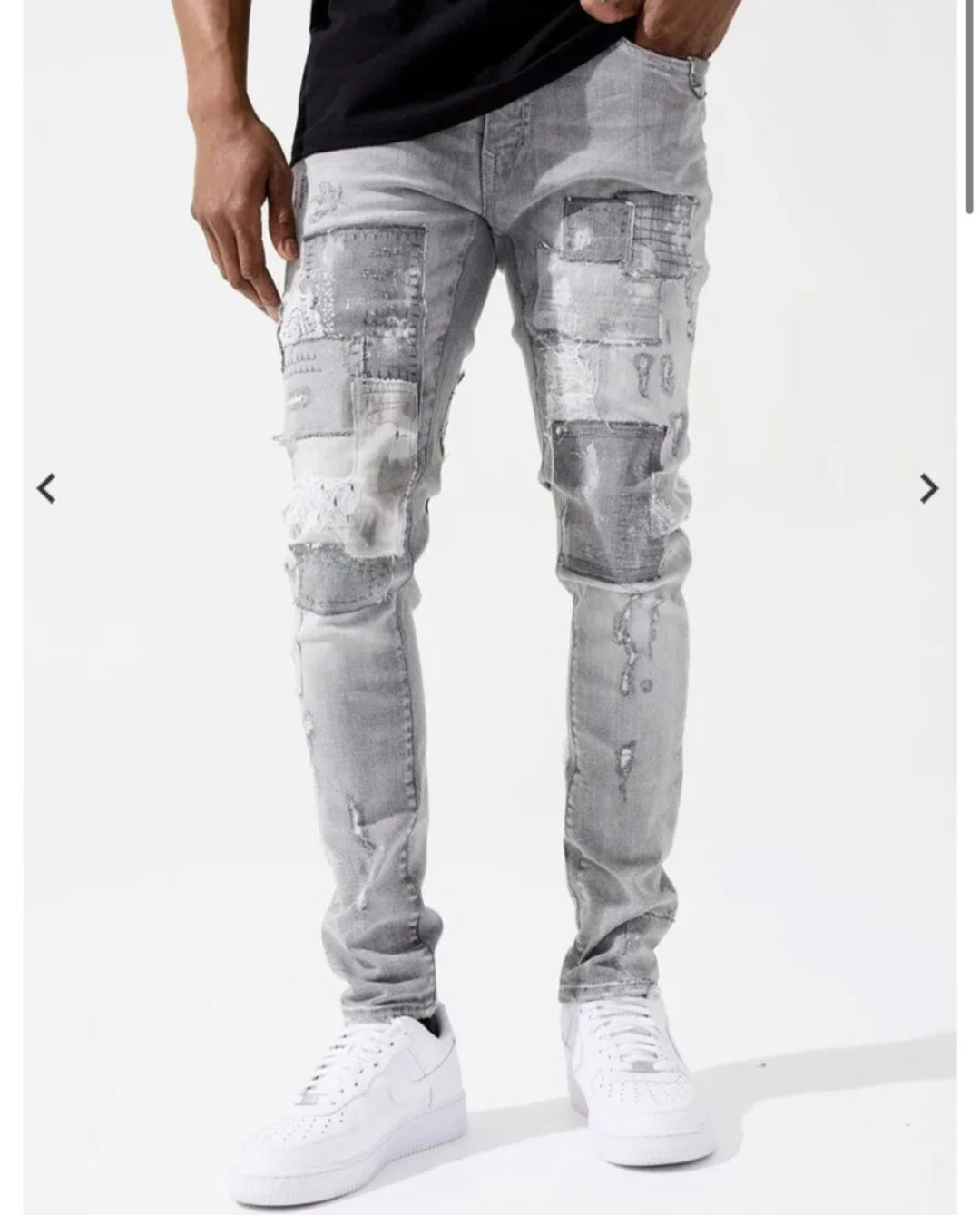 Jordan Craig Sean Fit Dreamweaver Denim Super Stretch Jeans (Arctic Grey)