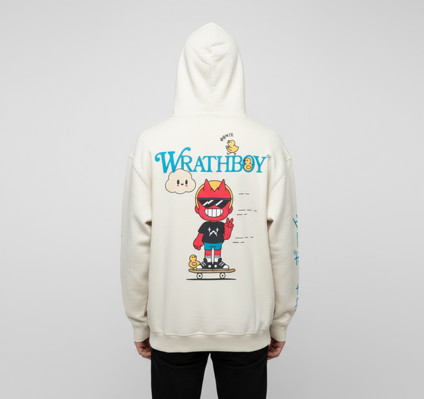 Wrathboy Nothing Personal Heavyweight Hoodie (Ceramic)