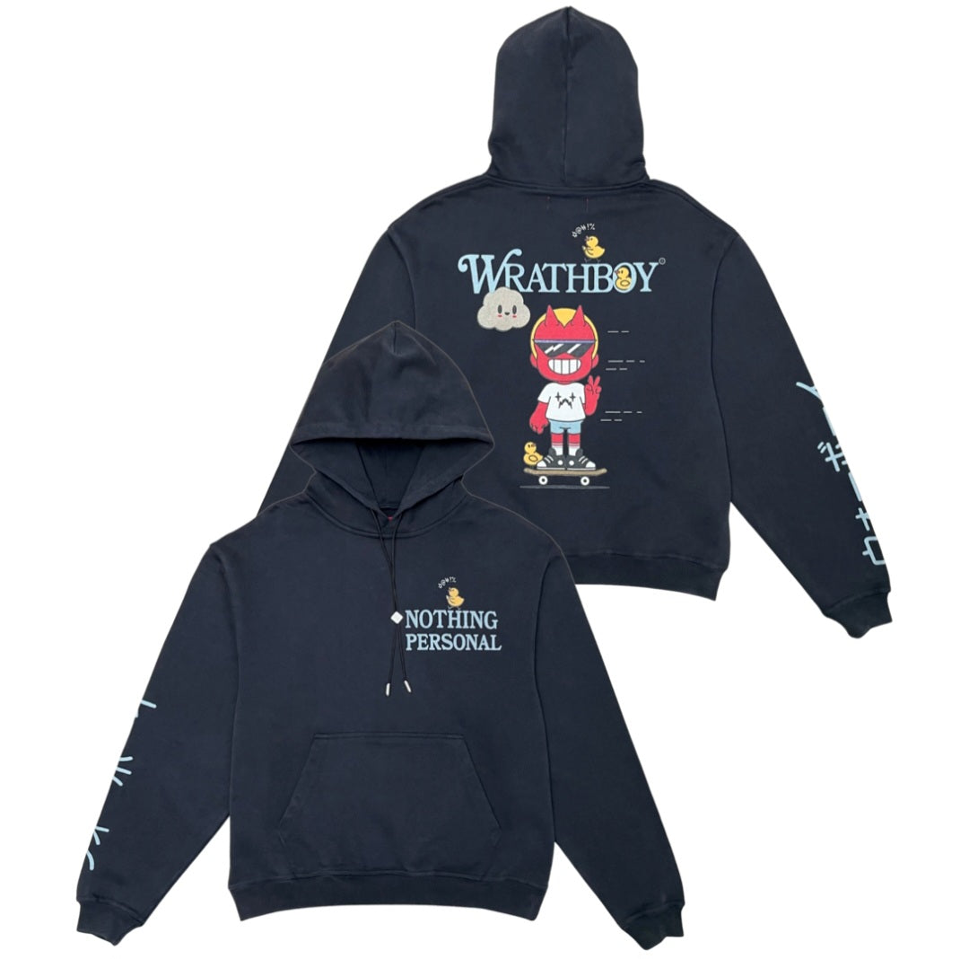 Wrathboy Nothing Personal Heavyweight Hoodie (Black) U