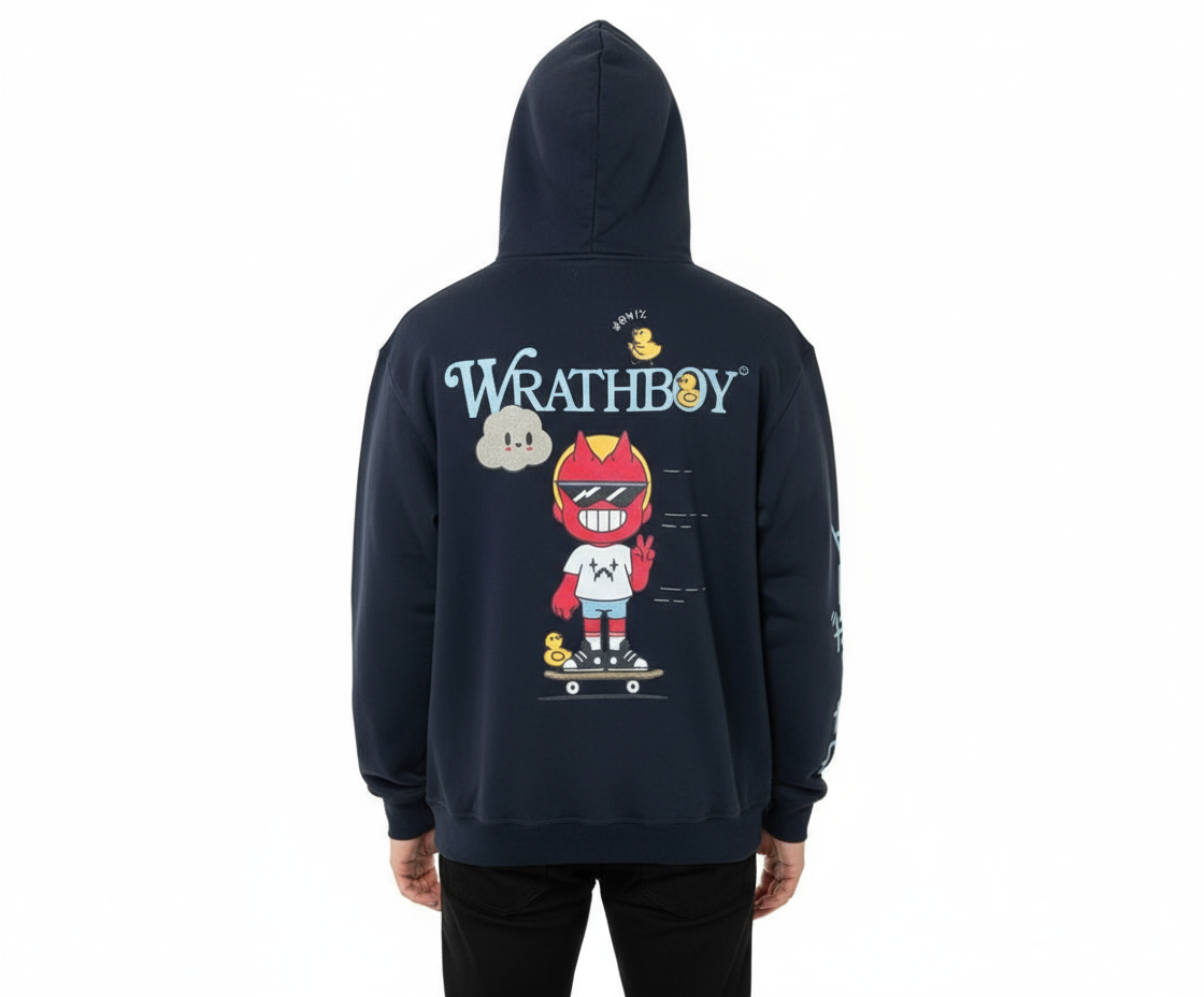 Wrathboy Nothing Personal Heavyweight Hoodie (Black)