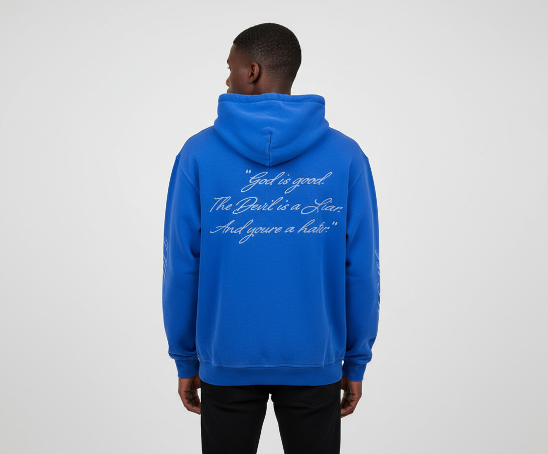 Wrathboy Hater Ghost Heavyweight Hoodie (Royal Blue) U