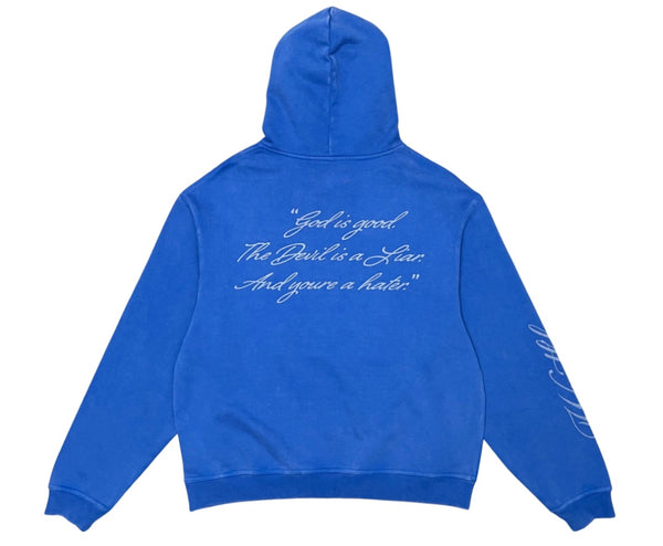 Wrathboy Hater Ghost Heavyweight Hoodie (Royal Blue)