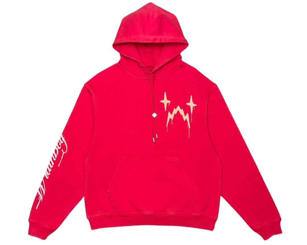 Wrathboy Hater Ghost Heavyweight Hoodie (Red) U