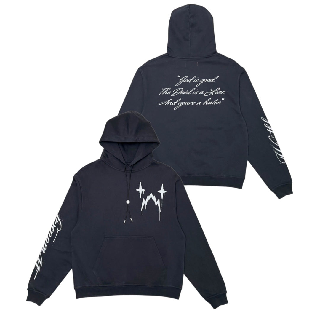 Wrathboy Hater Ghost Heavyweight Hoodie (Black) U