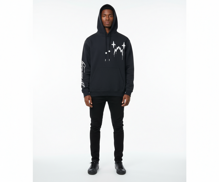 Wrathboy Hater Ghost Heavyweight Hoodie (Black)