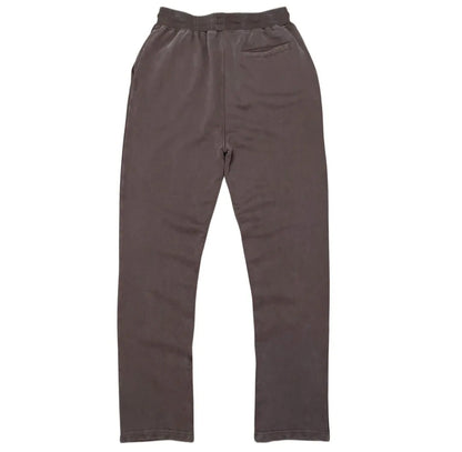Wrathboy Gods Will Straight/Zipper Stacked Heavyweight Sweatpants Set (Brown) U