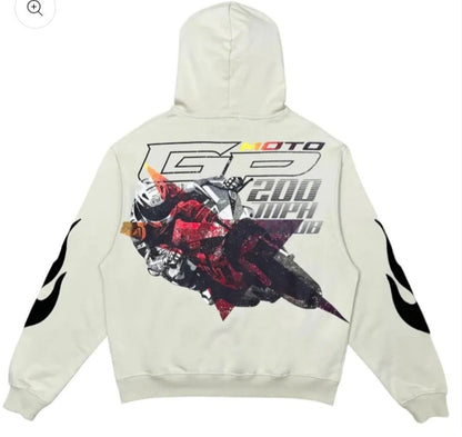 Vie Riche 200 MPH Club Hoodie w/Embroidery on Sleeves & Chest U