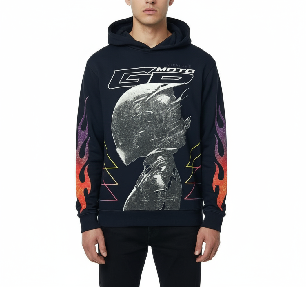 Vie Riche Moto GPS Hoodie w/Patches U