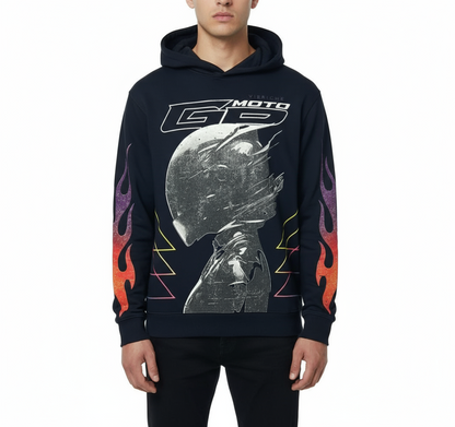 Vie Riche Moto GPS Hoodie w/Patches U
