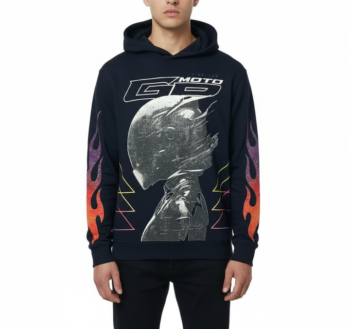 Vie Riche Moto GPS Hoodie w/Patches U