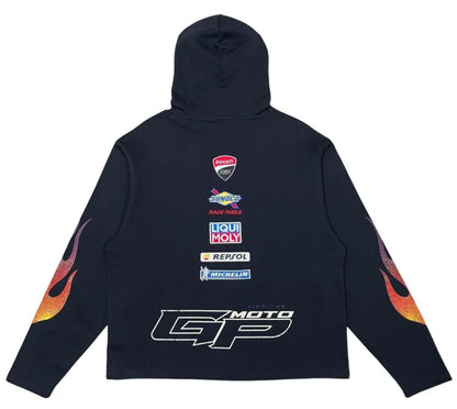 Vie Riche Moto GPS Hoodie w/Patches U