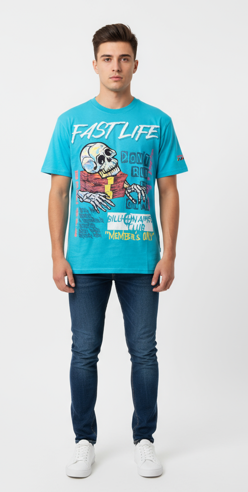 Create 2mrw Fast Life Tee--Neon U