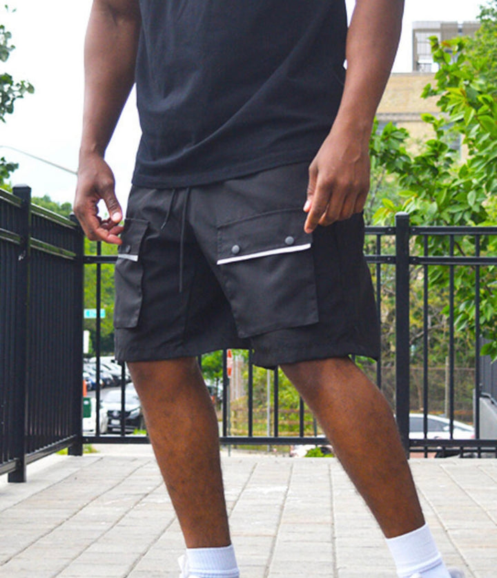 Hudson Nylon Cargo Shorts (Black) U