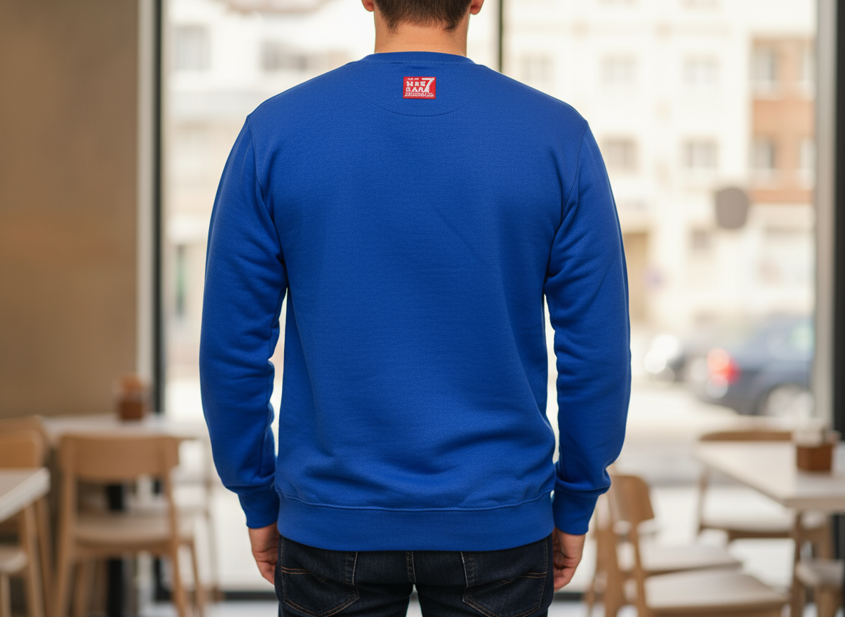 The Mag Seven Sapa Royal Blue Flossy Crewneck U