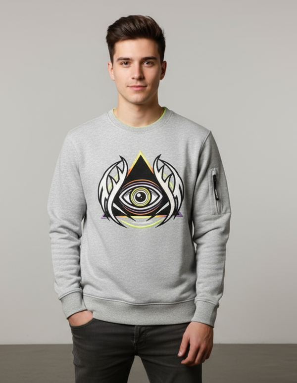 Roku All Seeing Tribal Eye Crewneck U