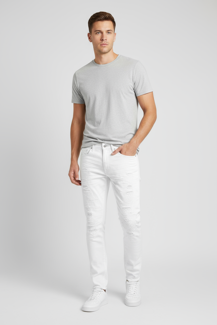Jordan Craig Ross Fit Super Stretch White Jeans