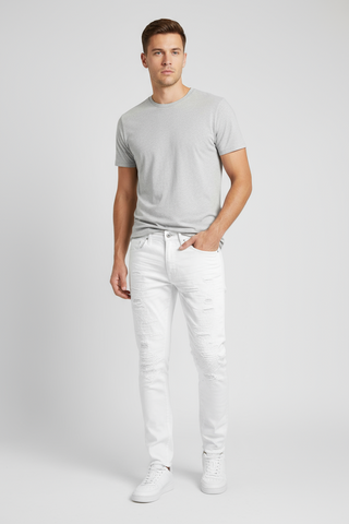 Jordan Craig Ross Fit Super Stretch White Jeans