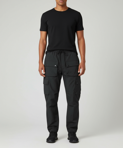 Hudson Triple Black Windbreaker Pants