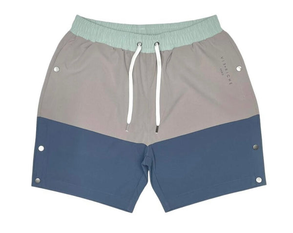 Vie Riche Striped High For This Short Set