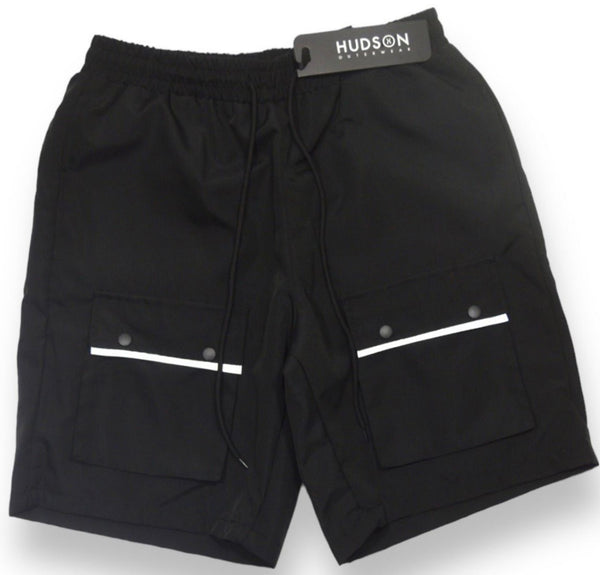Hudson Nylon Cargo Shorts (Black) U