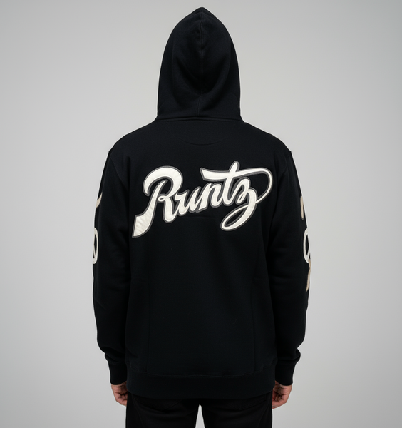 Peace, Love, Runtz Zip Down Embroidered and Patch Hoody U