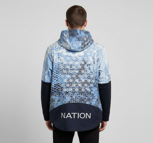 Parish Nation Indigo Long Sleeve Light Hoody U