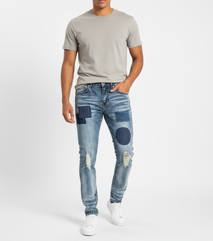 Ckel Dark Blue Denim Skinny Fit Stretch Jeans U