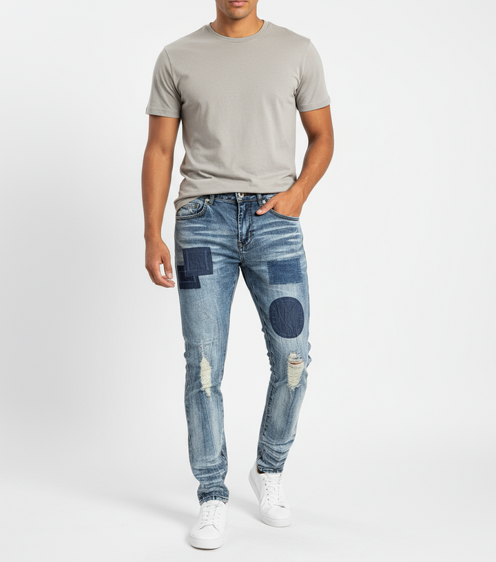 Ckel Dark Blue Denim Skinny Fit Stretch Jeans U