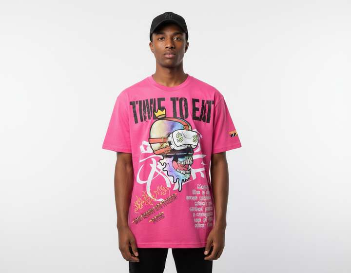 Create 2mrw Time To Eat Tee--Pink U