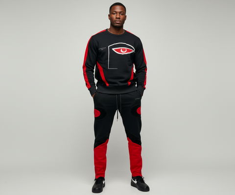Vie Riche Red Eye Crewneck +Track Pants