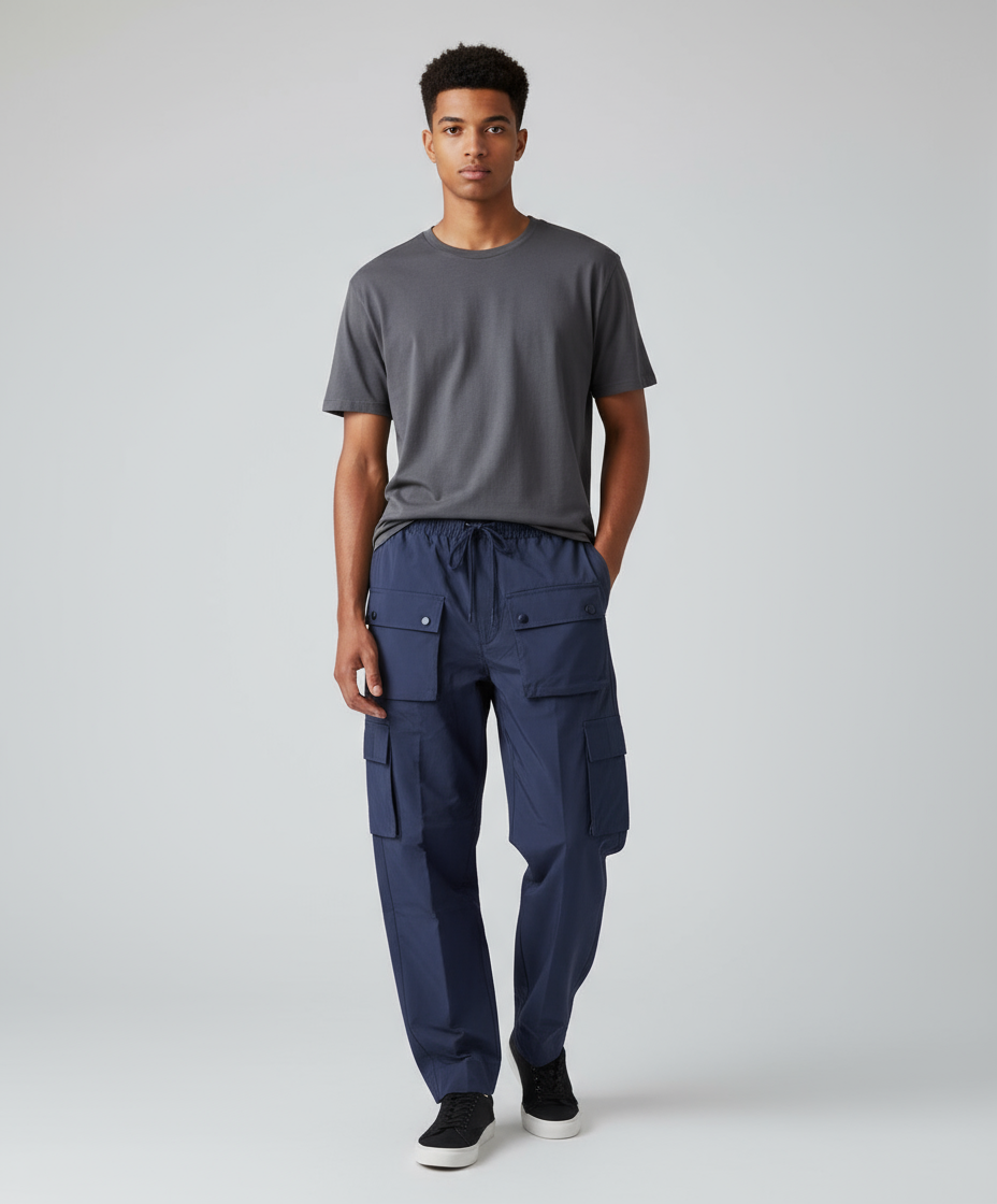 Hudson Navy Blue Windbreaker Pants U