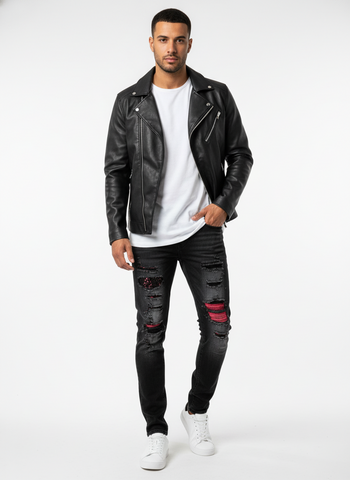 Waiema Skinny Fit Jeans w/Studs