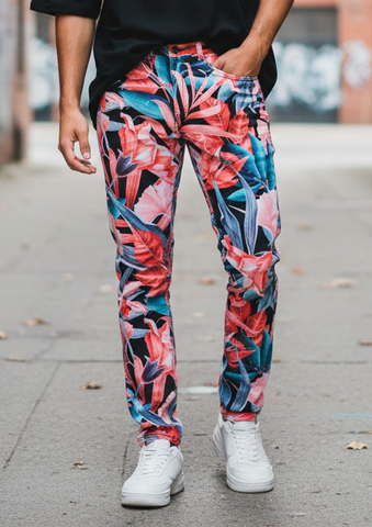 Vie Riche Amazon Floral Denim Pants U