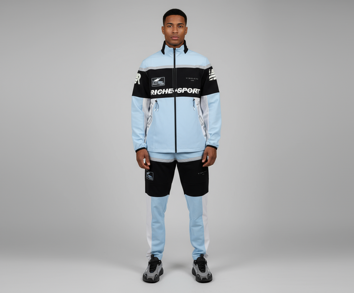 Vie Riche Lightweight Nylon Race Track Jacket + Race Track Pants U