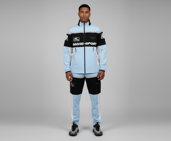 Vie Riche Lightweight Nylon Race Track Jacket + Race Track Pants U