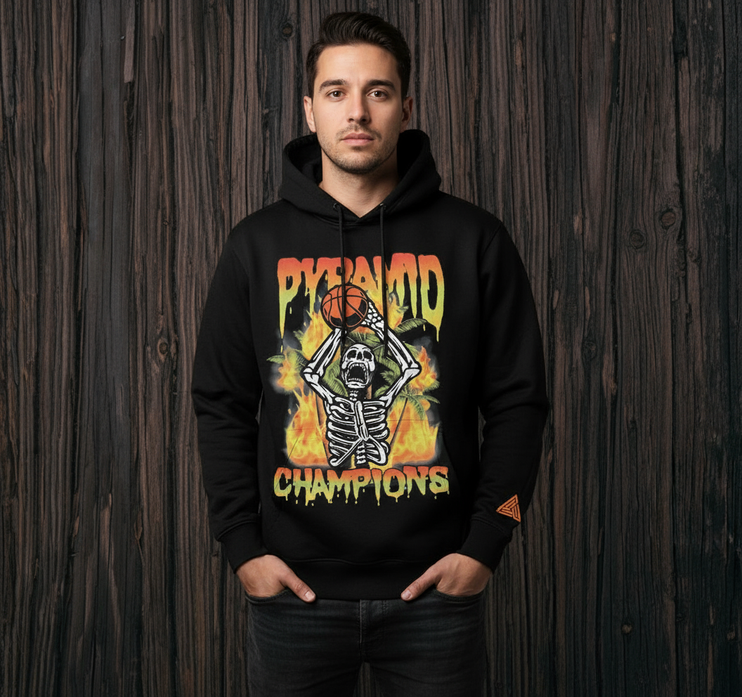 Black Pyramid “Champions” Hoodie — Black