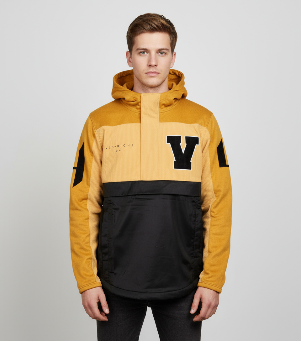 Vie Riche Wheat Varsity Pullover
