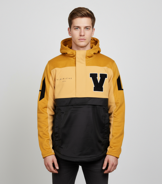 Vie Riche Wheat Varsity Pullover