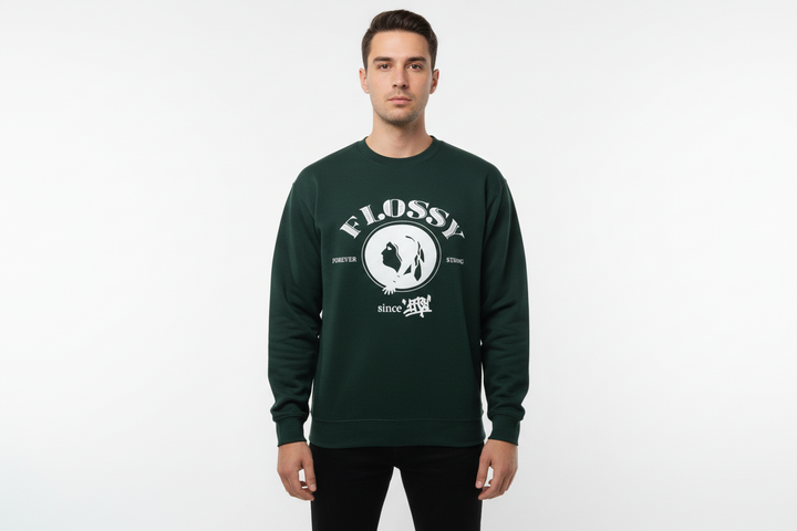 The Mag Seven Sapa Forest Green Flossy Crewneck U