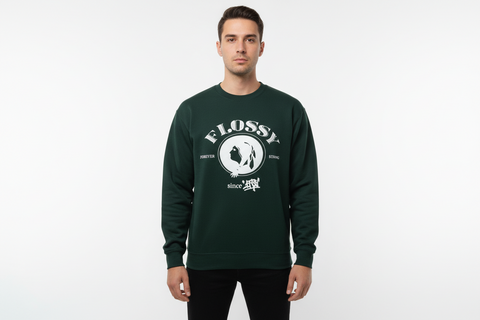 The Mag Seven Sapa Forest Green Flossy Crewneck U