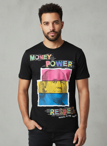 Create 2mrw Money Power Respect Tee--Black U
