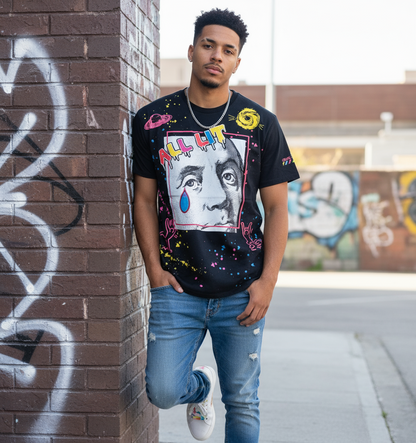Create 2mrw All Lit Slim Fit  Tee--Black U