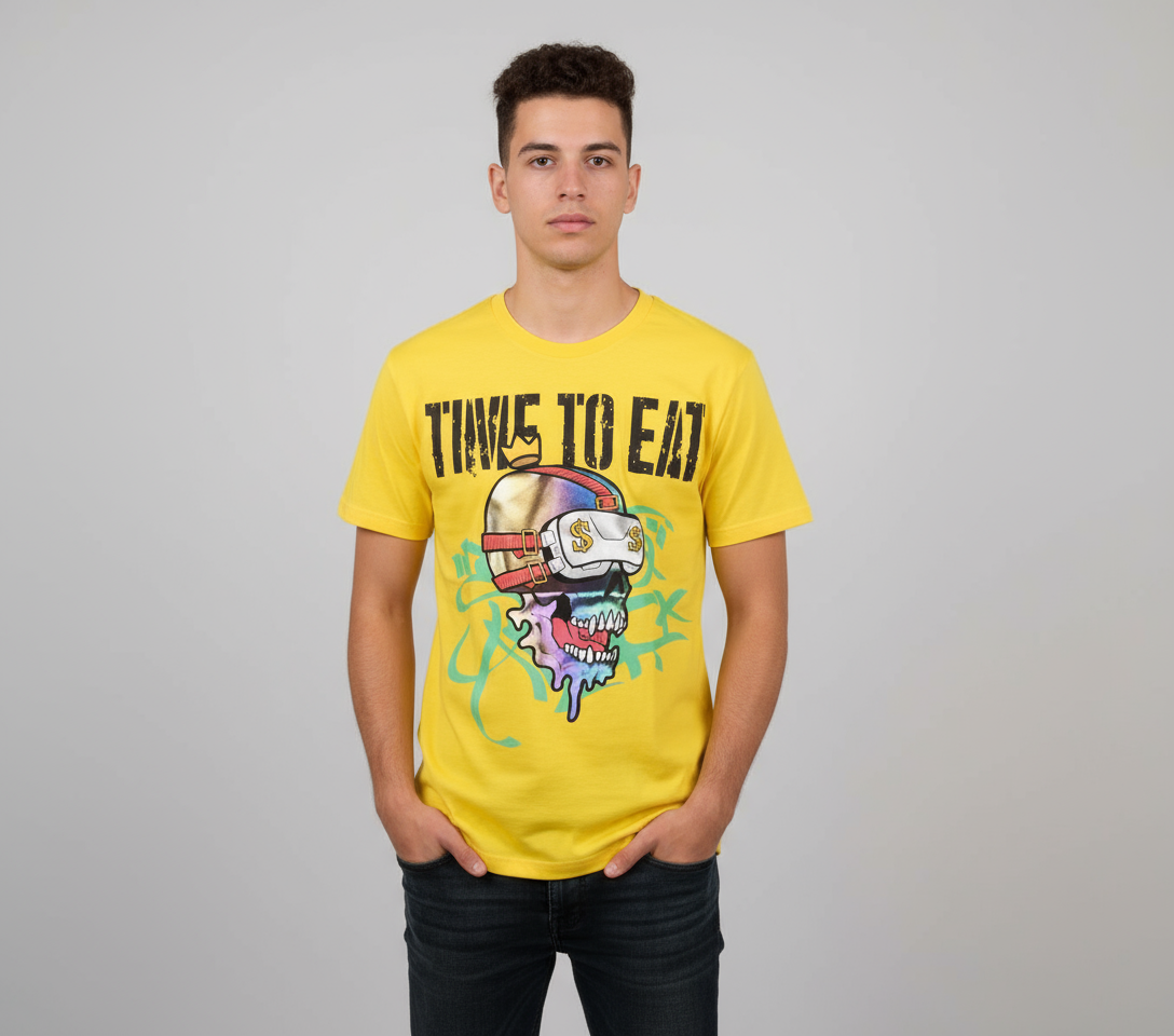 Create 2mrw Time To Eat Tee--Yellow U