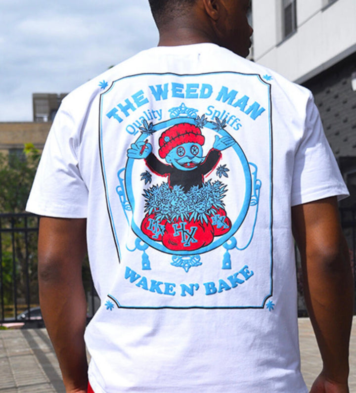 Hudson White Weed Man T-Shirt U