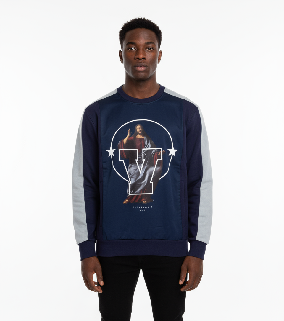 Vie Riche Navy Humble Crewneck