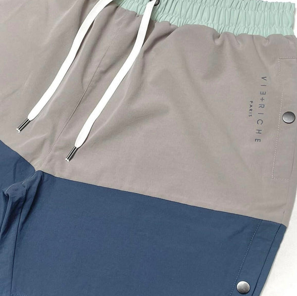 Vie Riche Striped High For This Short Set