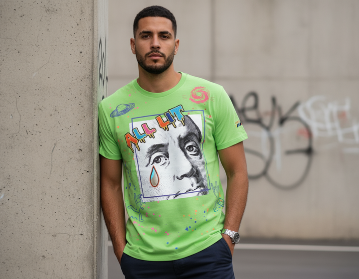 Create 2mrw All Lit Slim Fit Tee--Green U